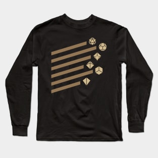 Bronze Polyhedral Dice Set Tabletop RPG Long Sleeve T-Shirt